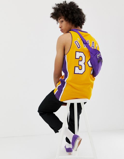 Camiseta Shaquille O´neal swingman en LA Lakers en morado ✅ Baloncesto