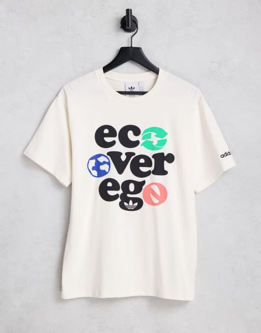 Camiseta sin teñir con estampado gráfico Over Ego de adidas Originals