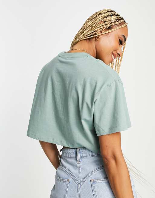 Camiseta supercorta azul cerceta de ASOS DESIGN, 4 de 4