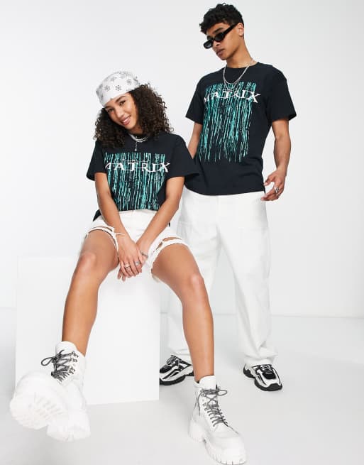 Camiseta unisex con estampado "Matrix" con licencia de Reclaimed Vintage Inspired , 2 de 4