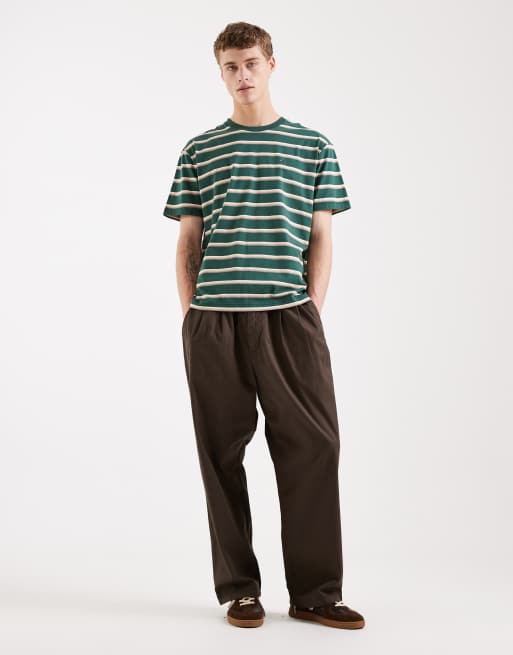 Camiseta verde a rayas holgada de Tommy Jeans, 2 de 5