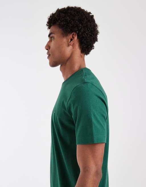 Camiseta verde básica de corte estándar de Tommy Hilfiger, 3 de 5