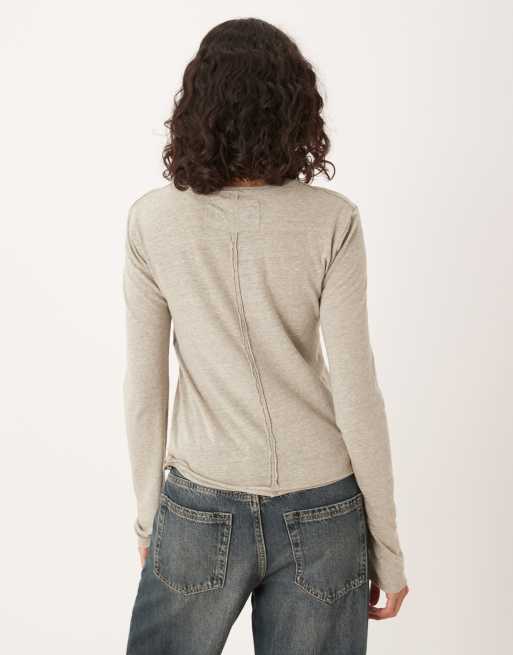 Camiseta verde caimán de manga larga Nova de Free People, 2 de 4