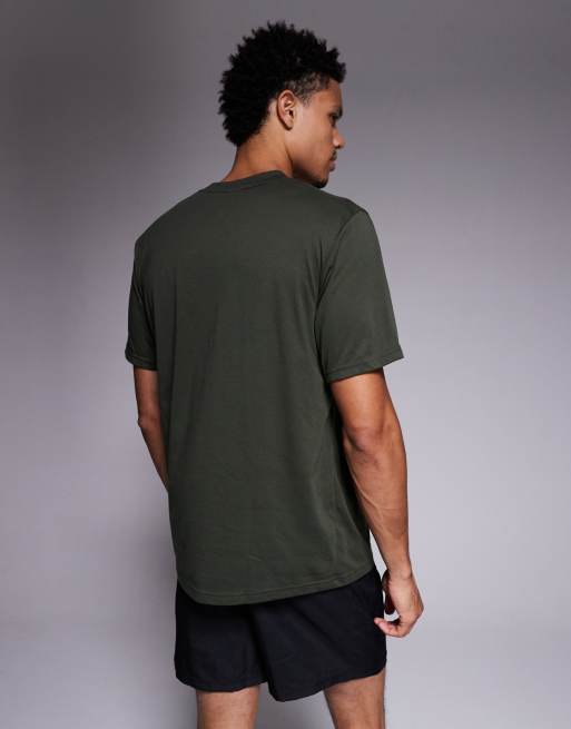 Camiseta verde caqui oscuro Essentials de adidas Training, 3 de 5