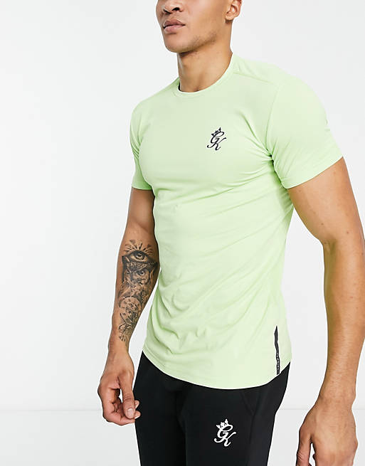 Hombre Tops | Camiseta verde cítrico Energy de Gym King - OV93309
