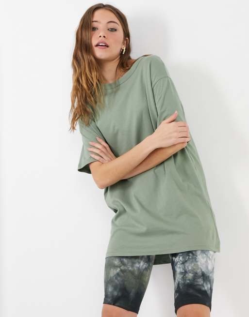 Camiseta verde clara extragrande de algodón de New Look, 3 de 4
