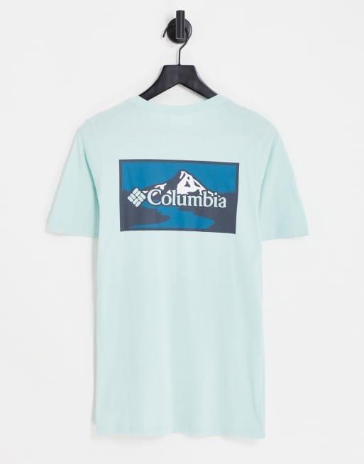 Camiseta verde claro con estampado en la espalda Rapid Ridge exclusiva en ASOS de Columbia 