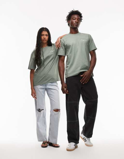 Camiseta verde claro con estampado gráfico en la espalda Laryville de Dickies, 4 de 4