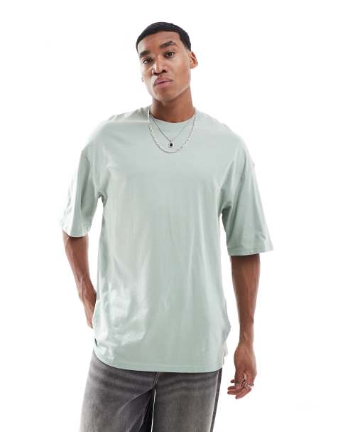 Camiseta verde claro de corte ultragrande de Jack & Jones - view 1