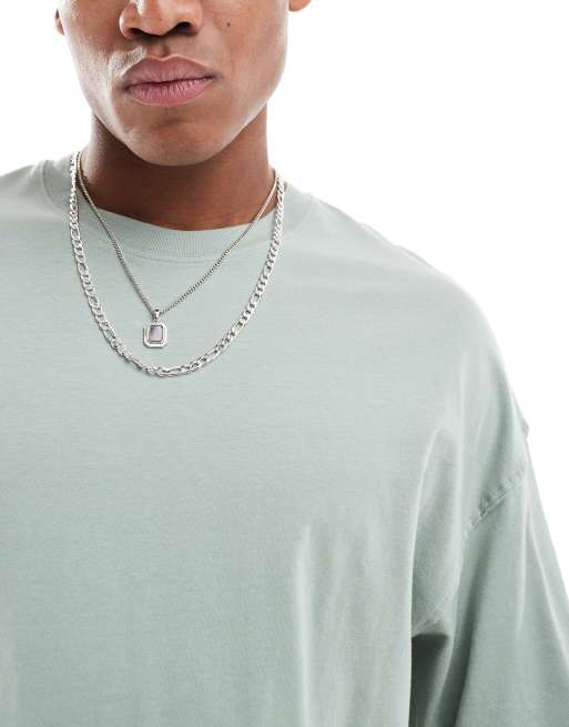 Camiseta verde claro de corte ultragrande de Jack & Jones, 2 de 4