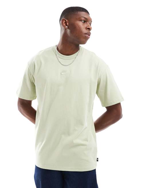 Camiseta verde claro unisex extragrande Premium Essentials de Nike