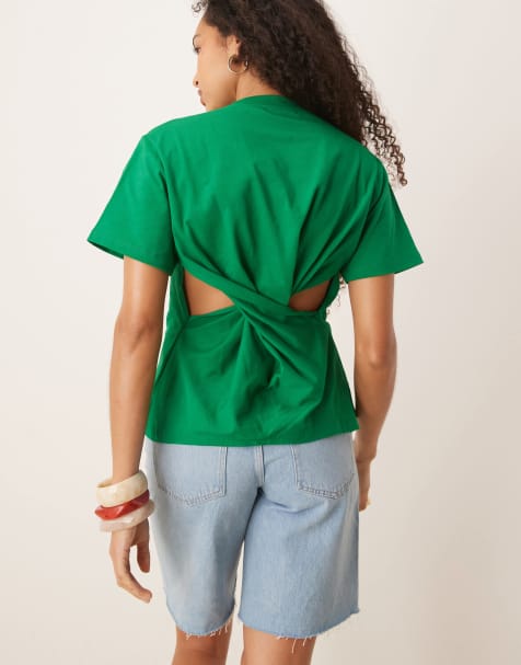 Camiseta verde con detalle anudado en la espalda de Scalpers - view 1