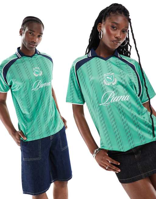 Camiseta verde con estampado de estilo fútbol Archieve exclusiva en CerbeShops de PUMA 