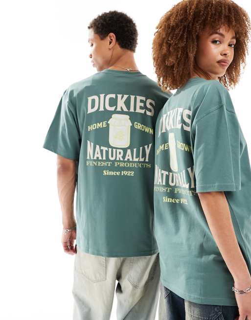 Camiseta verde con estampado en la parte trasera Elliston de Dickies