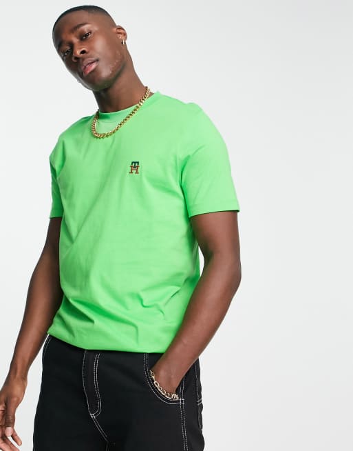 Camiseta tommy hilfiger verde new arrivals