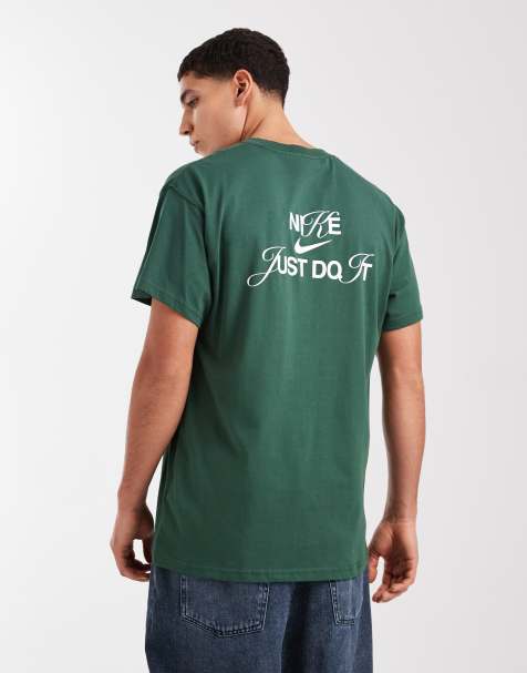 Camiseta verde con estampado gráfico en la espalda de Nike - view 1