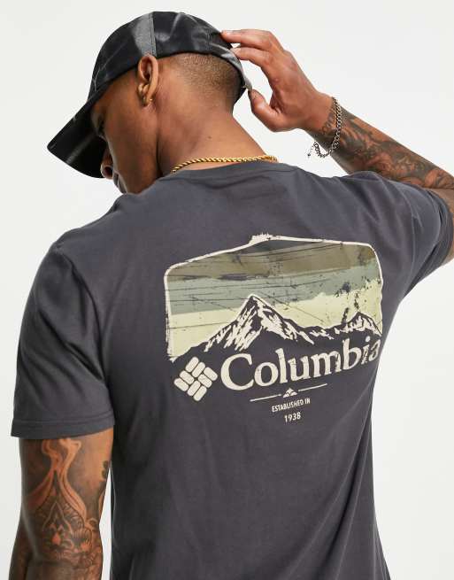 Camiseta verde con estampado gráfico en la espalda Pikewood de Columbia