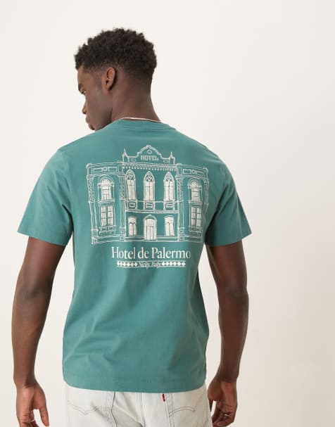 Camiseta verde con estampado gráfico trasero de Abercrombie & Fitch - view 1