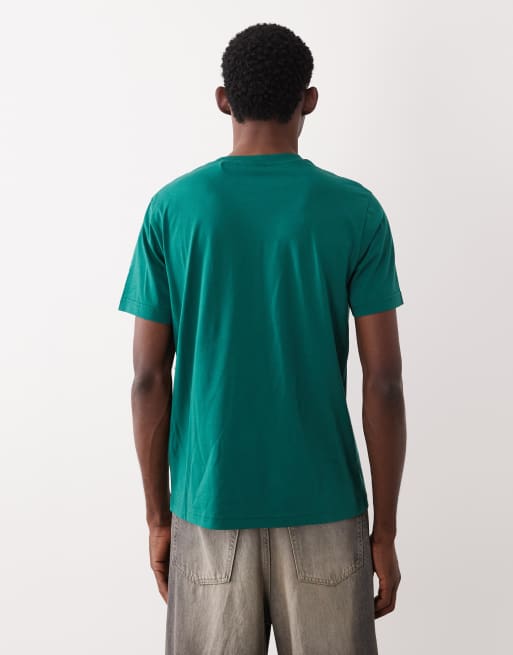 Camiseta verde con logo de estilo universitario en la parte central del pecho de GANT, 3 de 5