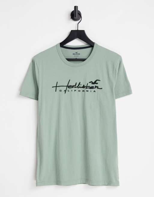 Camiseta hollister verde top