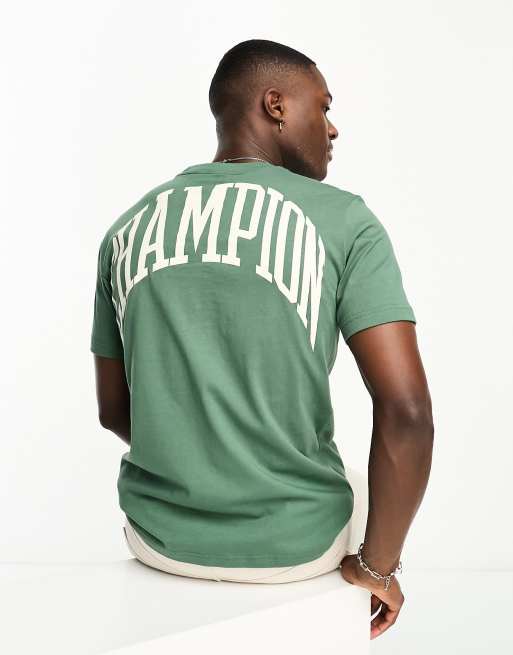 Camiseta verde con logo en la espalda Rochester City Explorer de Champion