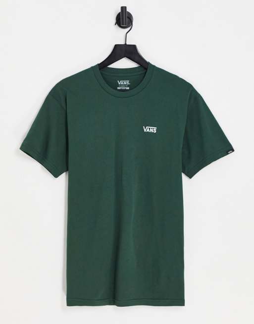 Camiseta verde con logo en la parte izquierda del pecho exclusiva en ASOS de Vans 