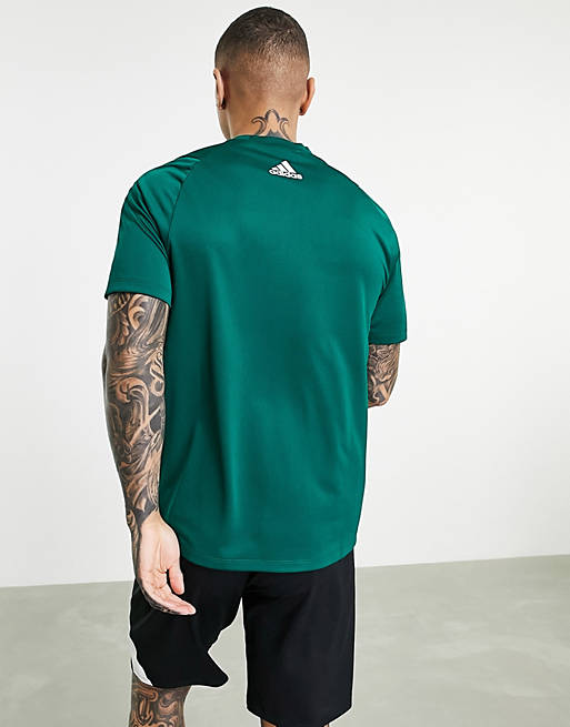 Walk around unused Assimilate Camiseta verde con logo grande BOS de adidas Training | ASOS