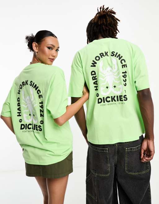 Camiseta verde de corte cuadrado extragrande con estampado trasero Shoal Creek Surplus Utility Pack exclusiva en ASOS de Dickies