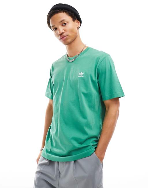 ClassicfuncenterShops Camiseta verde de la coleccion Essentials de adidas Originals Camiseta adidas Performance Grafica Numero 11 Branca