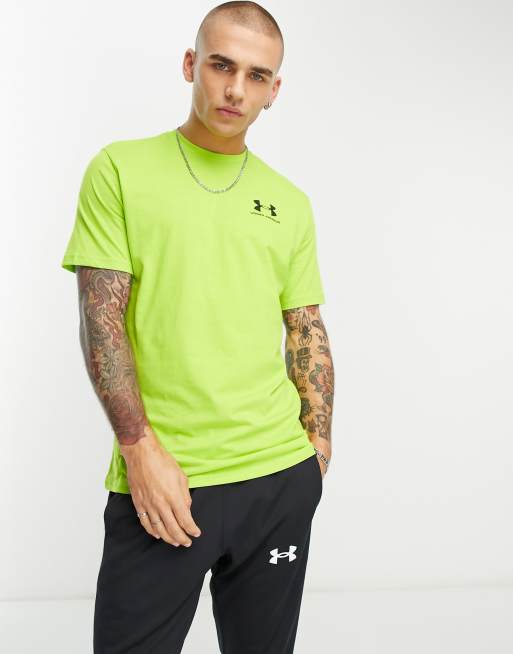 tarde Respeto a ti mismo curva Camiseta verde de manga corta con logo Sportstyle de Under Armour | ASOS