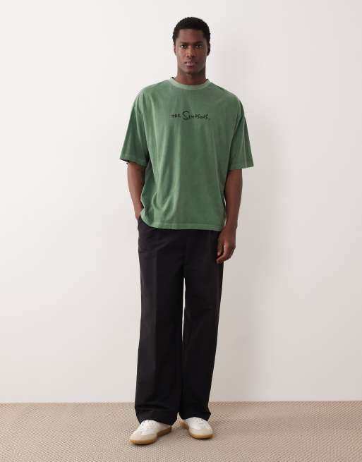 Camiseta verde extragrande con estampado de "The Simpsons" de ASOS DESIGN, 2 de 5