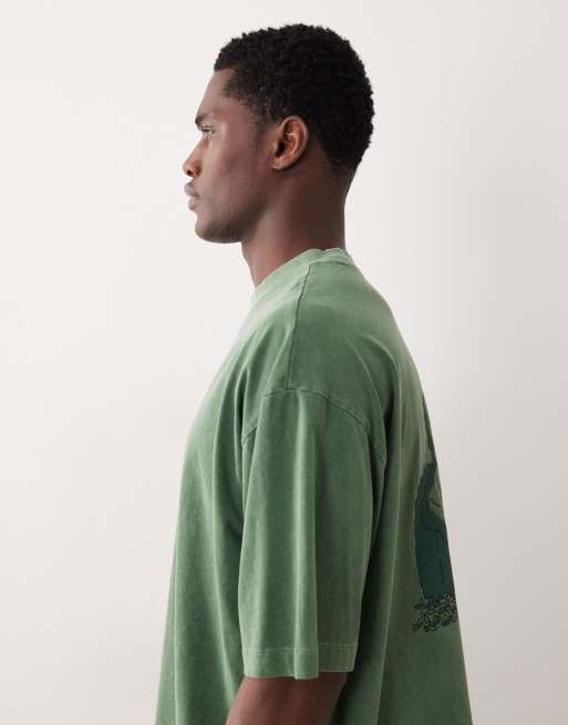 Camiseta verde extragrande con estampado de "The Simpsons" de ASOS DESIGN, 4 de 5