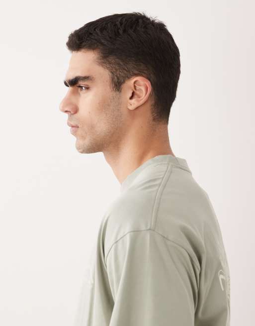 Camiseta verde extragrande con estampado "Portofino" en la espalda de Jack & Jones, 5 de 5