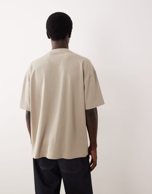 Camiseta verde extragrande de tejido muy grueso de ASOS COLLECTIVE, 4 de 6