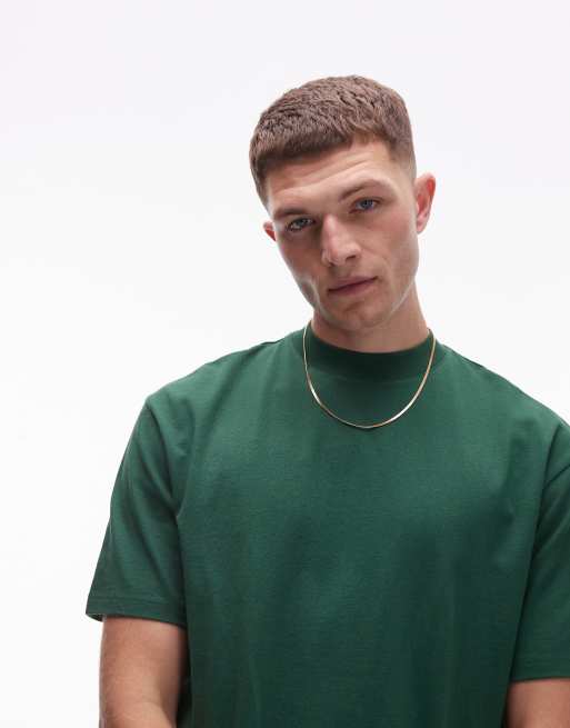 Camiseta verde extragrande de Topman