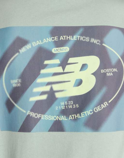 Camiseta verde Grainy de New Balance , 2 de 4