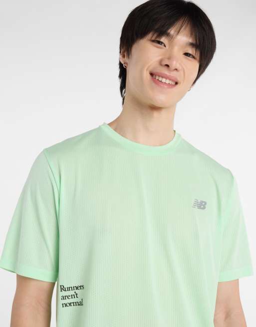 Camiseta verde luminoso con estampado gráfico Athletics de New Balance, 3 de 4