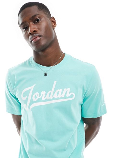 Camiseta verde menta Warm Up de Jordan