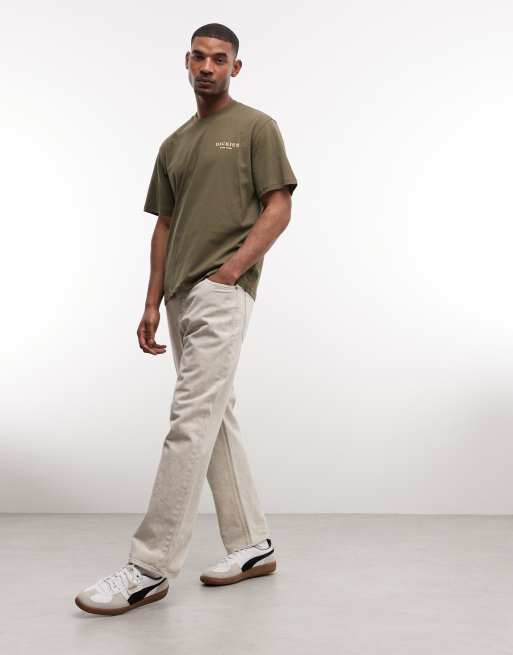 Camiseta verde militar con estampado en la espalda Oatfield exclusiva en ASOS de Dickies, 2 de 5