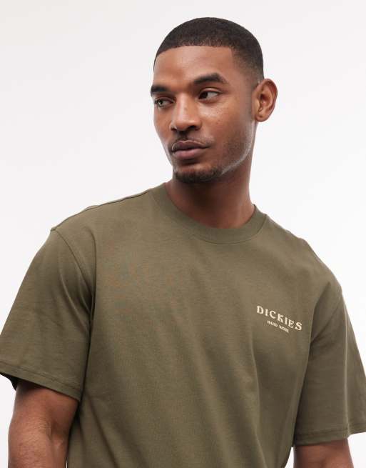 Camiseta verde militar con estampado en la espalda Oatfield exclusiva en ASOS de Dickies, 5 de 5