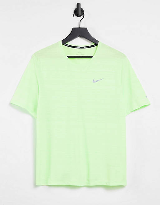 Camiseta verde neón Miler de Running | ASOS