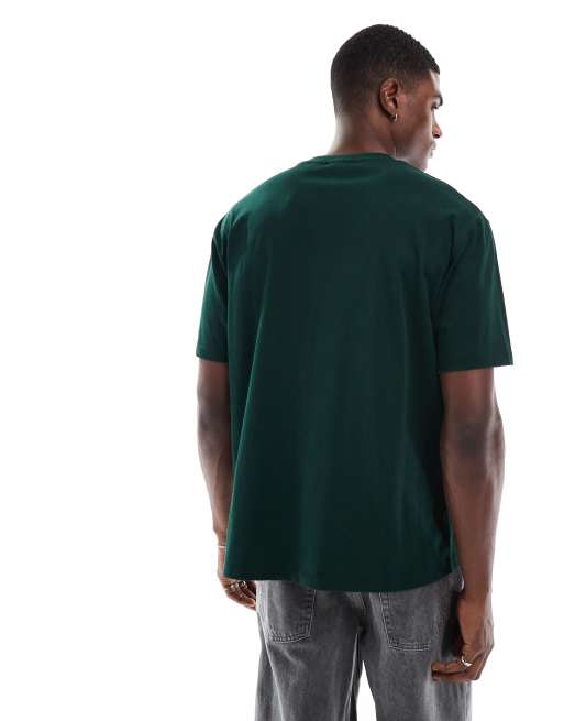 Camiseta verde oscuro básica holgada de ASOS DESIGN , 4 de 4