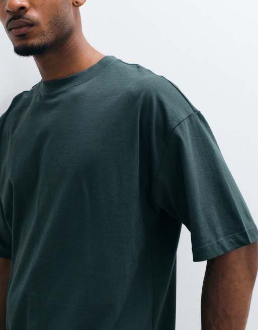 Camiseta verde oscuro extragrande básica de ASOS DESIGN, 5 de 5