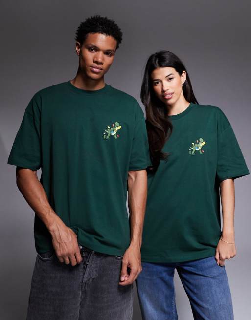 Camiseta verde oscuro extragrande con estampado de "Toy Story" de Disney Pixar para Navidad de ASOS DESIGN, 2 de 4