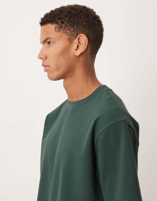 Camiseta verde oscuro holgada de bouclé de ASOS DESIGN , 4 de 5