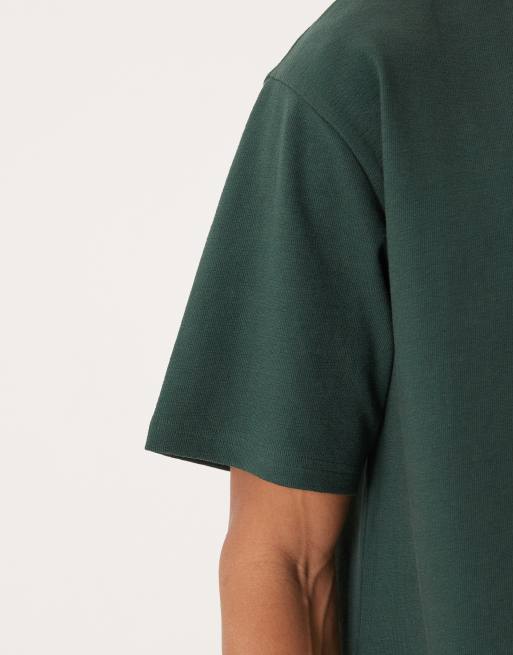 Camiseta verde oscuro holgada de bouclé de ASOS DESIGN , 5 de 5