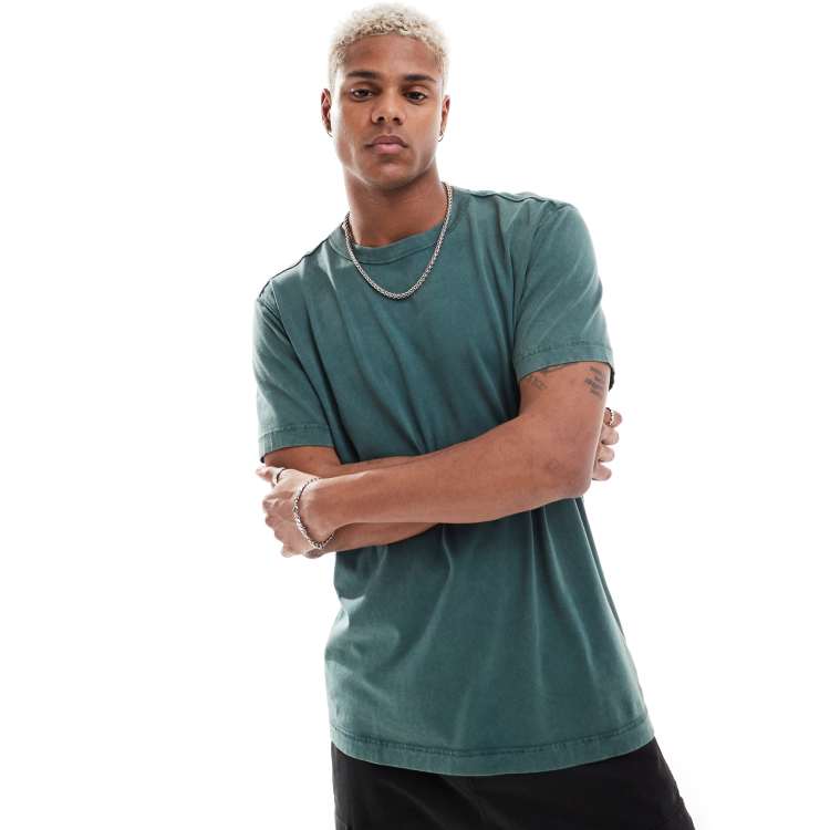 Camiseta verde oscuro holgada de Hollister ClassicfuncenterShops