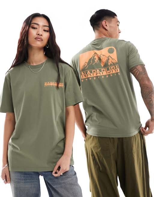 Camiseta verde oscuro Nalu de Napapijri
