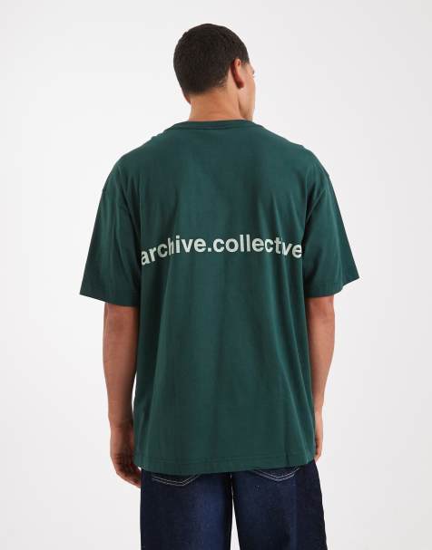 Camiseta verde pino de corte cuadrado con estampado gráfico de Cotton On - view 1