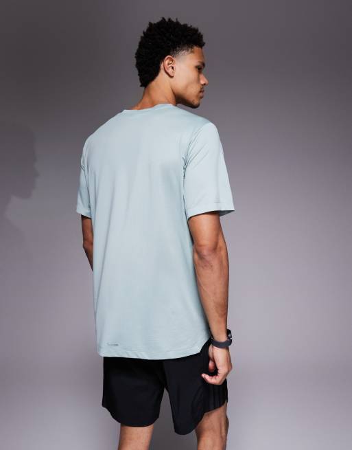 Camiseta verde salvia D4T Essentials de adidas Training, 3 de 5
